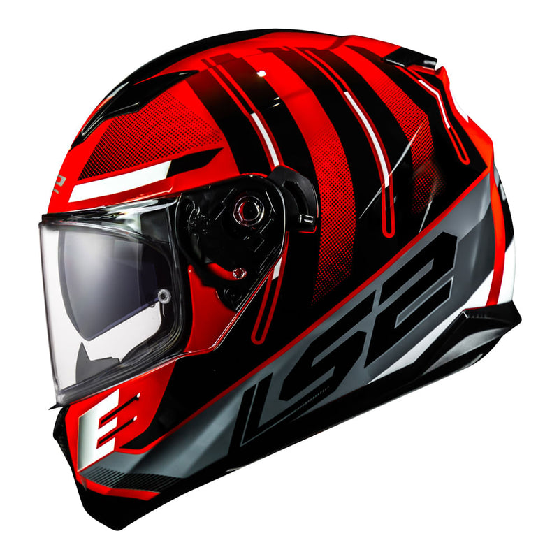 Capacete LS2 FF320 Stream Shadow Red/White