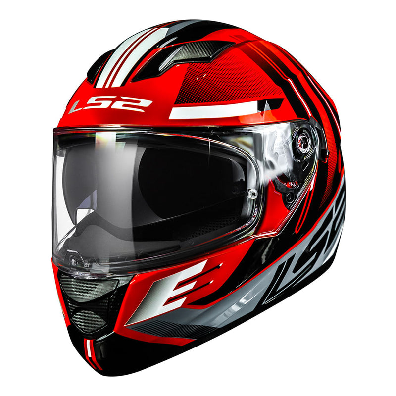 Capacete LS2 FF320 Stream Shadow Red/White