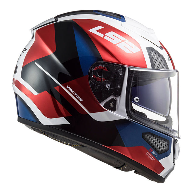 Capacete LS2 FF397 Vector Automat - White/Red