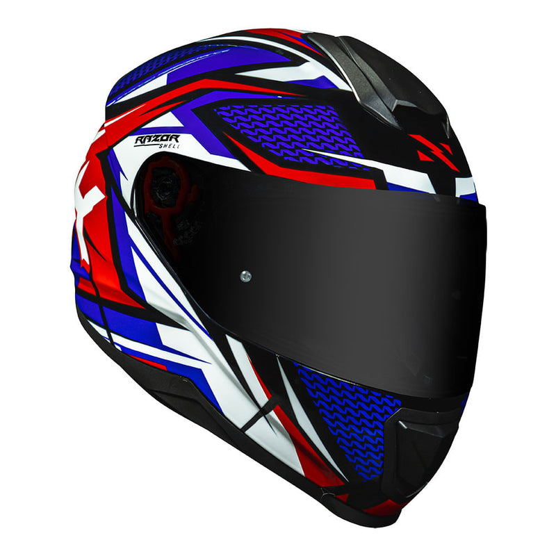 Capacete Norisk Razor Sharp - Blue/White/Red