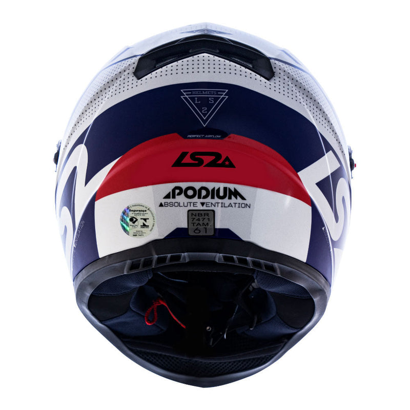 Capacete LS2 FF358 Classic Podium Blue/White/Red