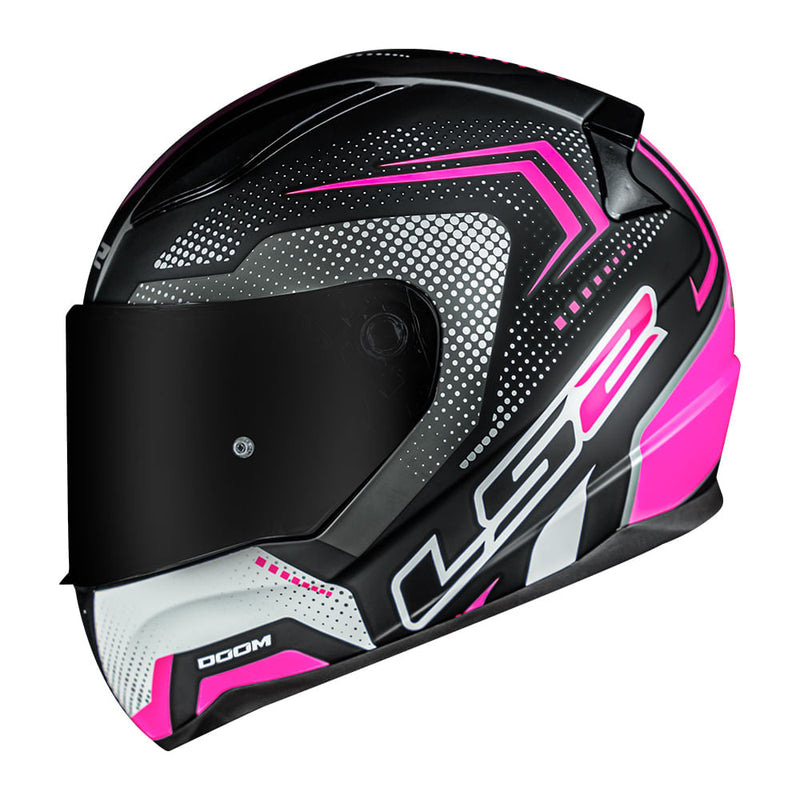 Capacete LS2 FF353 Rapid Doom - Black/Pink