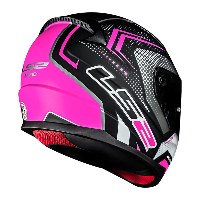 Capacete LS2 FF353 Rapid Doom - Black/Pink