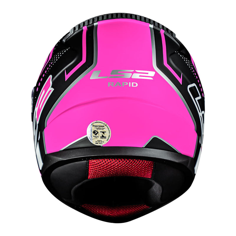 Capacete LS2 FF353 Rapid Doom - Black/Pink