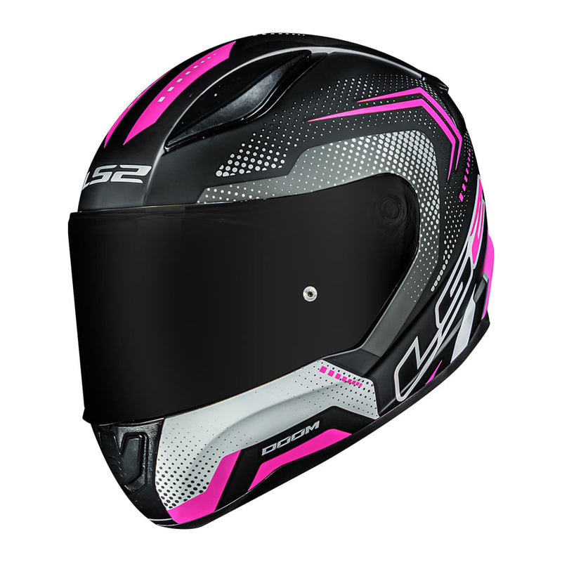 Capacete LS2 FF353 Rapid Doom - Black/Pink