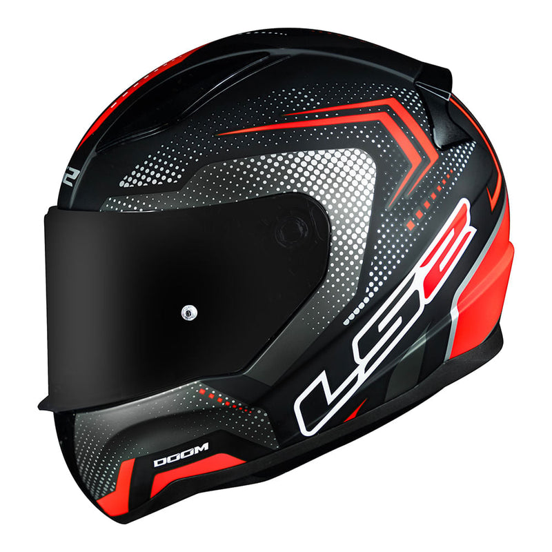 Capacete LS2 FF353 Rapid Doom - Black/Red