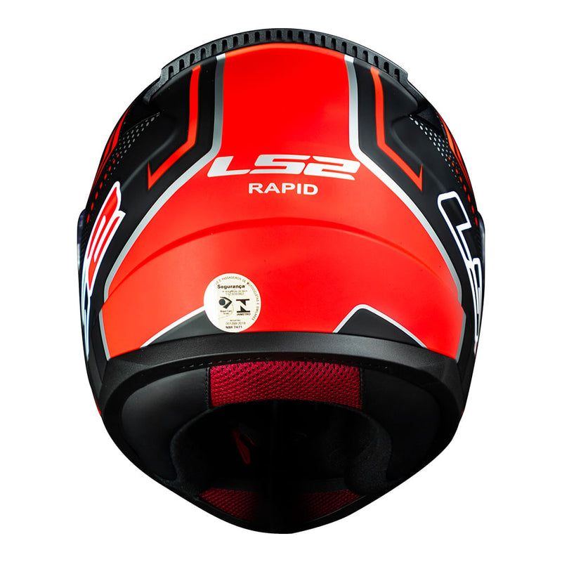 Capacete LS2 FF353 Rapid Doom - Black/Red