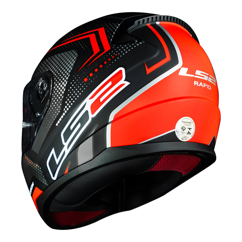 Capacete LS2 FF353 Rapid Doom - Black/Red