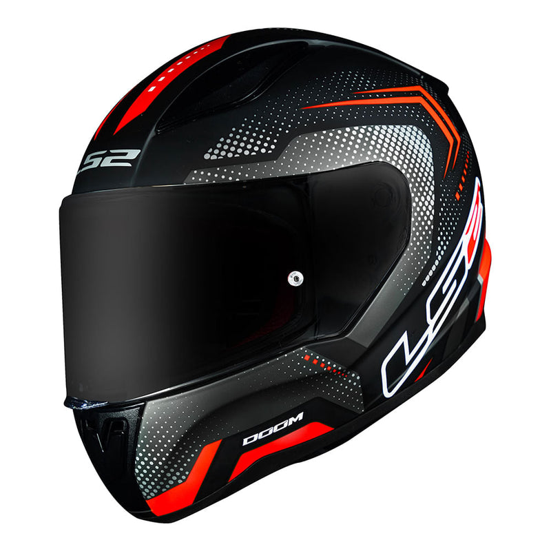 Capacete LS2 FF353 Rapid Doom - Black/Red