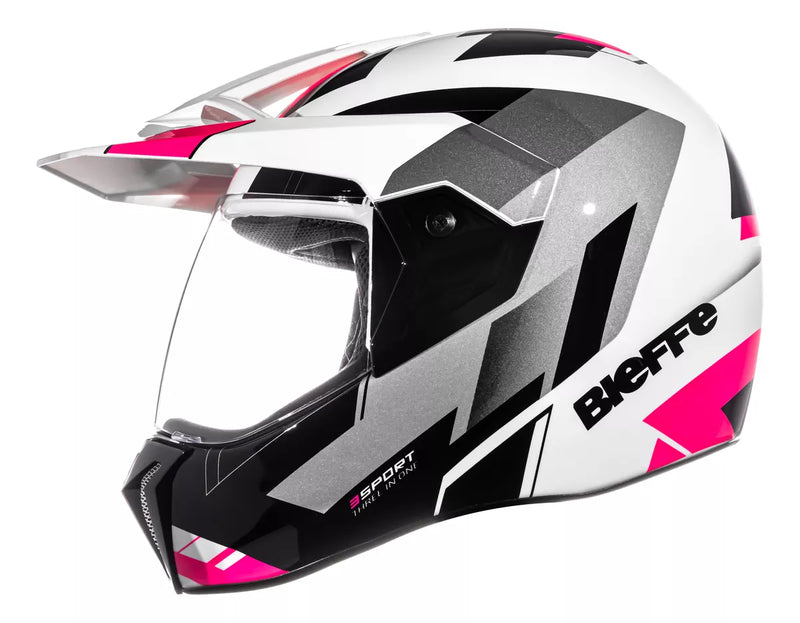 Capacete Bieffe 3 Sport React Rosa