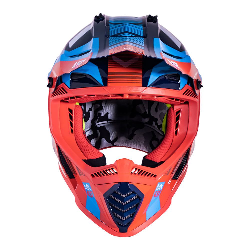 Capacete LS2 MX437 Fast XCode Red/Blue