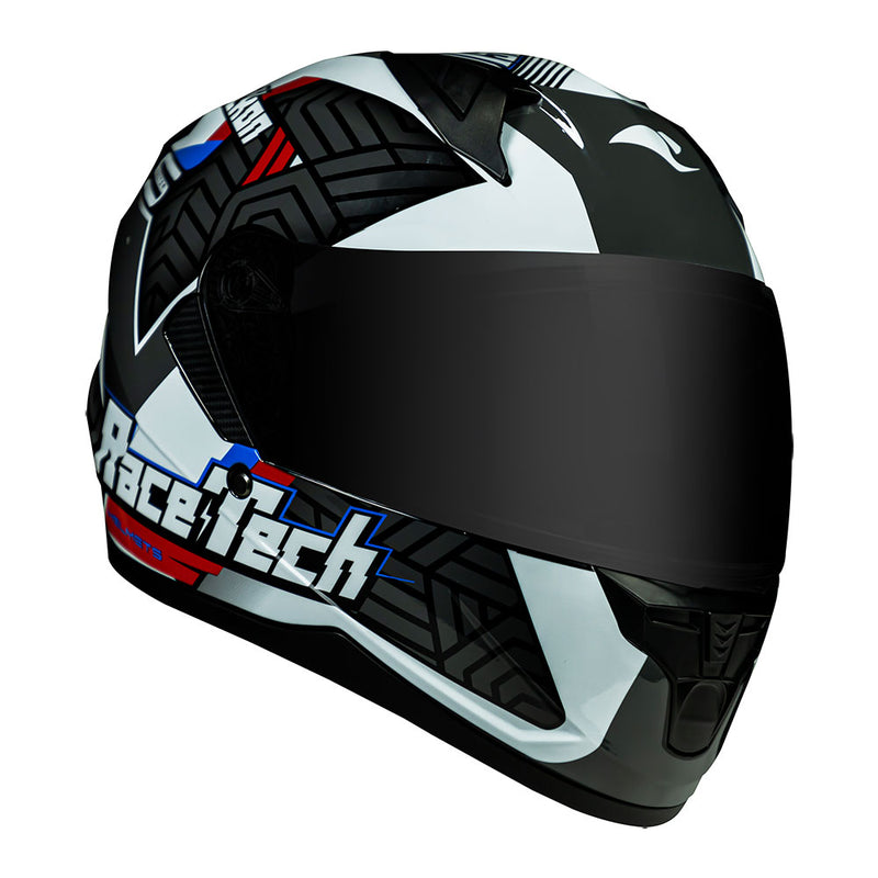 Capacete Race Tech Sector Voltkon Black/White