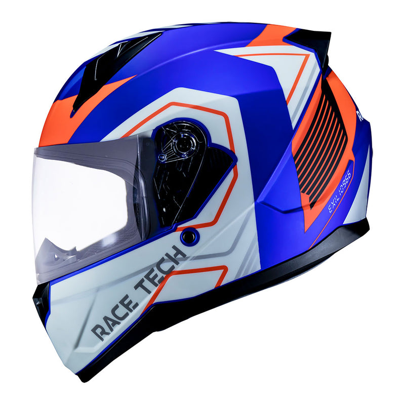 Capacete Race Tech Sector Exilio Matte Blue/Orange