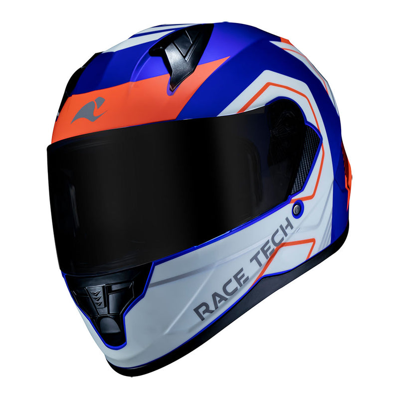 Capacete Race Tech Sector Exilio Matte Blue/Orange