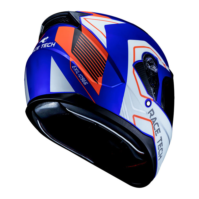 Capacete Race Tech Sector Exilio Matte Blue/Orange