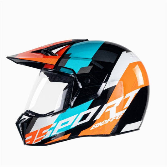 Capacete Bieffe 3 Sport Adventure Preto/Laranja