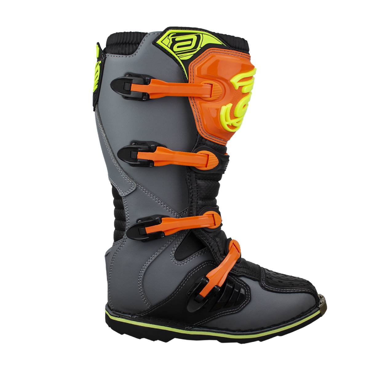 Bota Cross ASW Cinza / Preta / Laranja