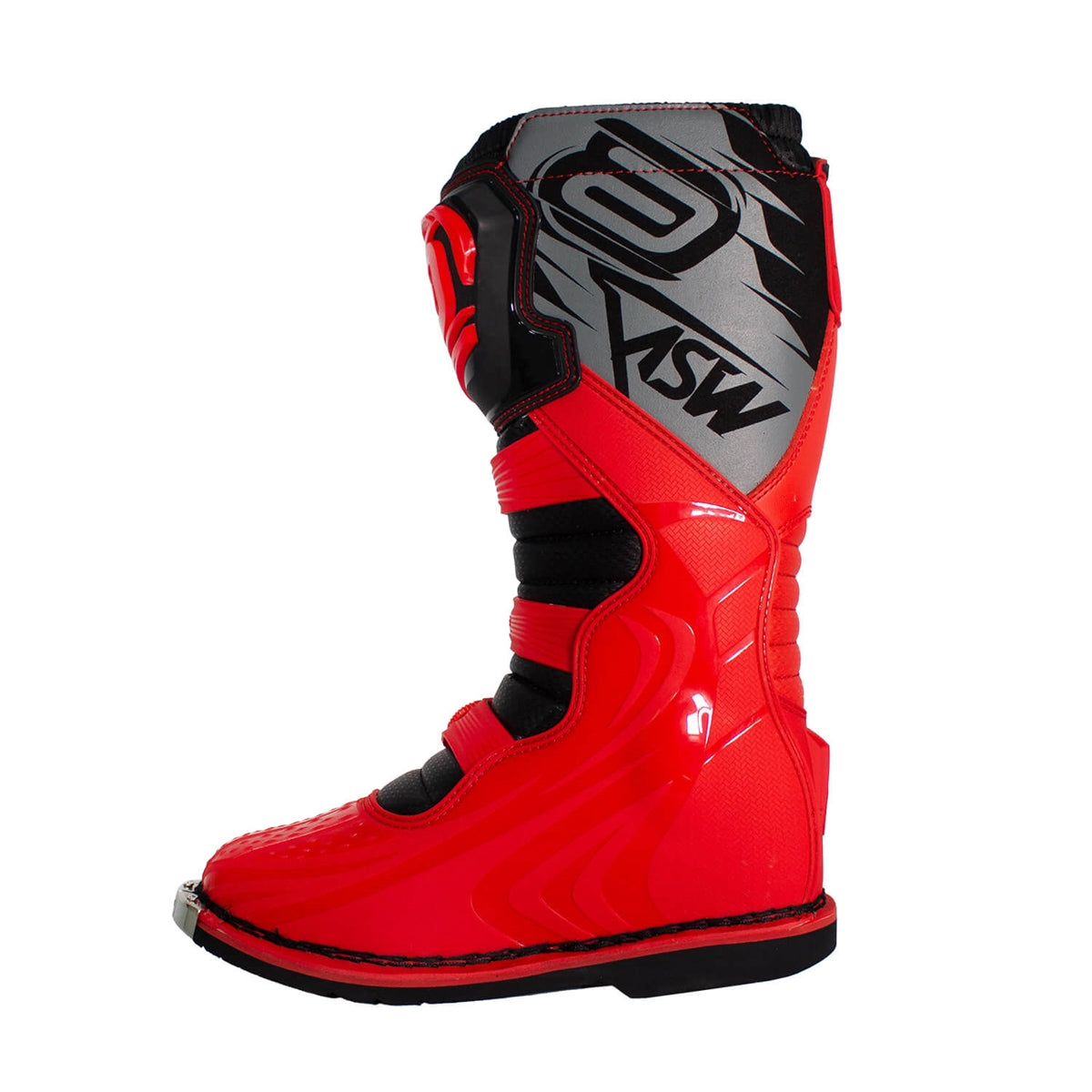 Bota Cross ASW Vermelha / Preta