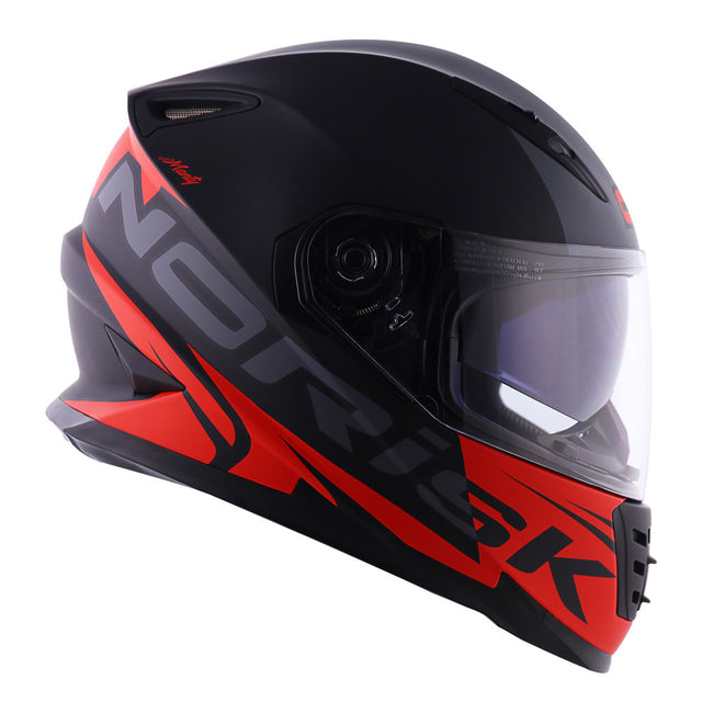 Capacete Norisk FF302 Soul Manty Matte Black/Red