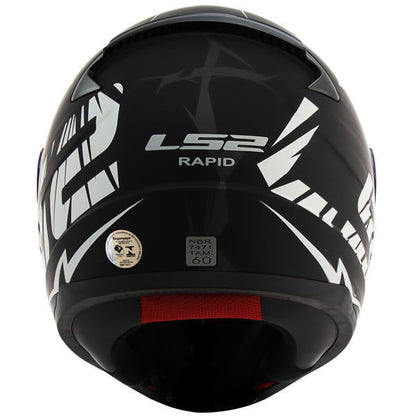 Capacete LS2 FF353 Rapid Cromo - Red/Blue