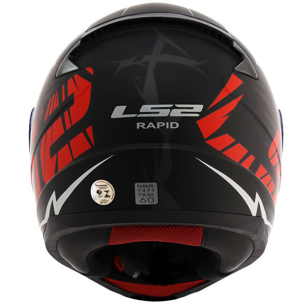 Capacete LS2 FF353 Rapid Cromo - Black/Red