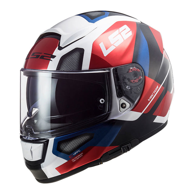 Capacete LS2 FF397 Vector Automat - White/Red